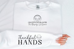 Gratitude blooms for blessings we receive Sleeve SVG Product Image 3