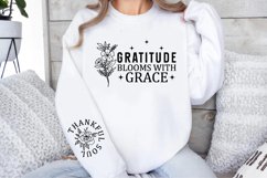 Gratitude Blooms with Grace Sleeve SVG, Christian Sleeve SVG Product Image 2