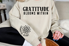 Gratitude Blooms Within Sleeve SVG Design Product Image 2