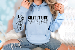 Gratitude Fills my Heart Sleeve SVG Design Product Image 3
