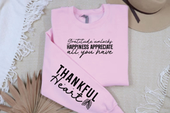 Gratitude unlocks happiness appreciate all you have Sleeve Product Image 3