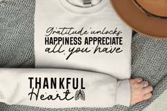 Gratitude unlocks happiness appreciate all you have Sleeve Product Image 2