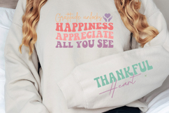 Gratitude unlocks happiness appreciate all you see Sleeve Product Image 3