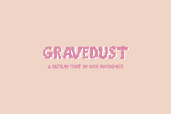 Gravedust Display Font Product Image 1