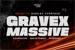 Gravex Massive Racing &amp; Esports Display Font Product Image 1