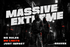 Gravex Massive Racing &amp; Esports Display Font Product Image 3