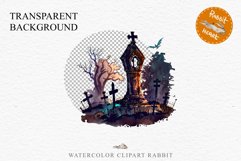 Graveyard Creepy Cemetery Clipart PNG Scrapbooking Halloween Fairy Tale Art Image Watercolor Transparent Print illustration sublimation kids printable digital watercolor horror, Cemetery clipart, sublimation nursery, Creepy Witch House, halloween