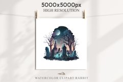 Graveyard Creepy Cemetery Clipart PNG Scrapbooking Halloween Fairy Tale Art Image Watercolor Transparent Print illustration sublimation kids printable digital watercolor horror, Cemetery clipart, sublimation nursery, Creepy Witch House, halloween