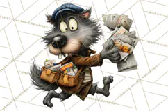 Halloween Clipart PNG, Funny Skeleton and Zombie Workers Product Image 3
