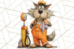 Halloween Clipart PNG, Funny Skeleton and Zombie Workers Product Image 5