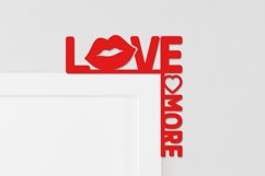 Valentine Door Corner SVG, Valentines day Decor, Glowforge Product Image 2