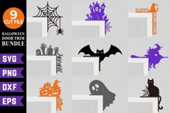 Halloween Door Trim Bundle, Halloween Door Corner Decor SVG Product Image 1
