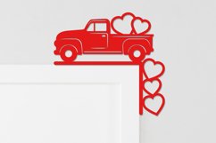 Valentine Door Corner SVG, Valentines day Decor, Glowforge Product Image 4