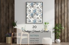 Vintage French Flowers Seamless Paper| Chic Digital Paper Product Image 3