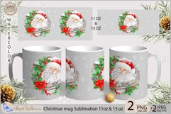 Christmas Mug Sublimation| Santa claus mug 11,15 Christmas Product Image 1