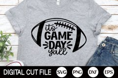 It&#039;s Game Day Y&#039;all SVG, Football Women Shirt Design Product Image 3