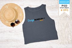Gray tank top mockup | Boho tank top mock-up Product Image 1