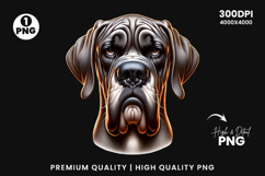 great dane clipart, great dane png, dog clipart, dog png, sublimation design, pet clipart, serious dog art, animal png, dog lover gift, printable clipart