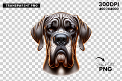 great dane clipart, great dane png, dog clipart, dog png, sublimation design, pet clipart, serious dog art, animal png, dog lover gift, printable clipart