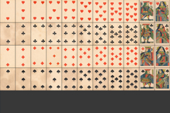 1800s Playing Card Deck Complete 52 Cards with Back Product Image 2