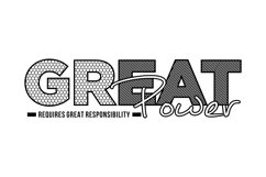 Great Power T Shirt Design Product Image 2