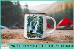 Great Smoky Mountains National Park Home Of The Black Bear PNG DTF Sublimation