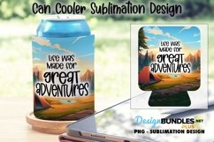 Great Adventures Camping | Sublimation Can Cooler Design Product Image 1