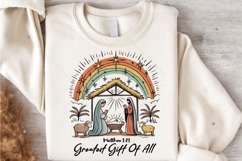 Greatest Gift Of All PNG, Jesus Nativity Png, Christian Product Image 4