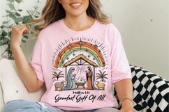 Greatest Gift Of All PNG, Jesus Nativity Png, Christian Product Image 5