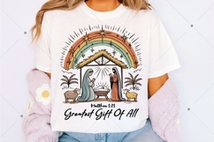 Greatest Gift Of All PNG, Jesus Nativity Png, Christian Product Image 2
