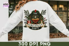 The Greatest Gift PNG, Manger Scene Download Product Image 1