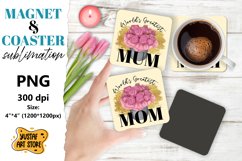 Mother's day magnet design/Mother's day coaster sublimation Product Image 1