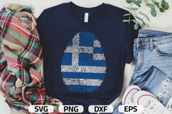 Greece SVG | Greece Flag Fingerprint | SVG PNG DXF EPS Product Image 1