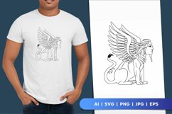 Sphinx, Creature of Greek Mythology SVG Design Product Image 1