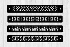 Greek Leather Bracelet Template SVG Cut File Bundle Product Image 4
