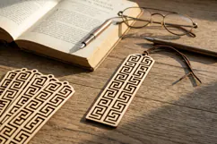 Greek Key Bookmark SVG Laser Cut File Product Image 2