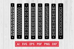 Greek Leather Bracelet Template SVG Cut File Bundle Product Image 2