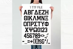 Greek Varsity Font, Greek Letters Font, Greek Font, SVG, TTF Product Image 3