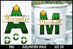 SUPER 7 Christmas Split Monogram sublimation set bundle Product Image 4