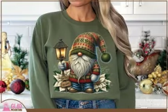 Christmas Gnome png, Happy Holidays gnome sublimation png Product Image 8