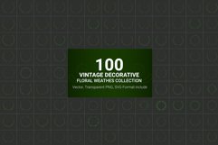 100 Vintage Decorative Floral wreaths Collaction Product Image 2