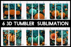 3D Pumpkins Tumbler Sublimation |Autumn 3D Tumbler Product Image 1