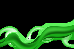 Green abstract dynamic wave background element decoration Product Image 2