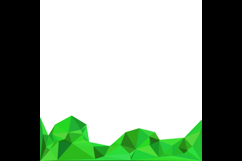 Green abstract polygonal geometry graphic background design Product Image 2