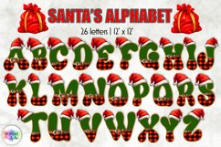 Santa Claus Monogram Bundle | Christmas Alphabet Sublimation Product Image 4