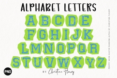 Glitter Neon Easter Ransom Alpha PNG Clipart Product Image 2