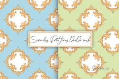 Gold Ornamental Seamless Patterns Product Image 1