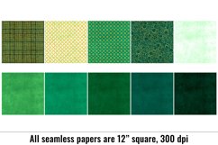 20 Green and Gold seamless digital papers Product Image 3