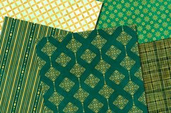 20 Green and Gold seamless digital papers Product Image 7