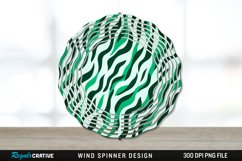 Green Animal Print Wind Spinner Sublimation PNG Design Product Image 1